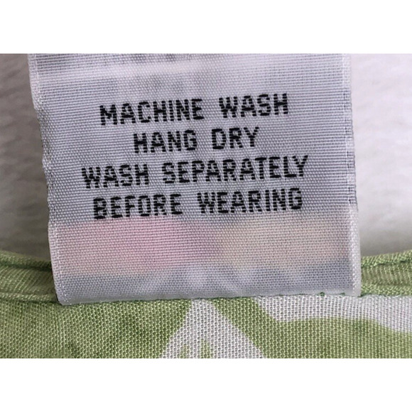 VTG RUM REGGAE Tank Mini Dress Sz M Green‎ Tropical Back Tie Rayon Beach Pool - Picture 4 of 8